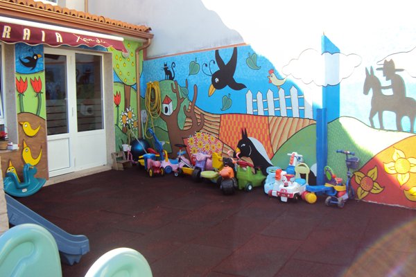 Escola Infantil Praia Xardín patio de juegos